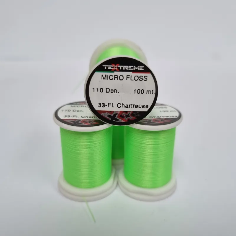 TEXTREME Micro Floss 110 Den in 33-Fl.Chartreuse-1